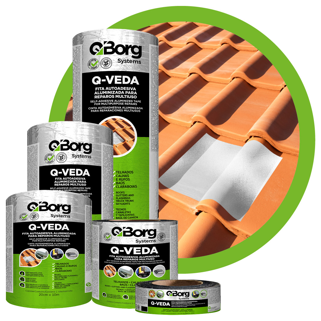 Q-VEDA FITA AUTOADESIVA ALUMINIZADA PARA REPAROS MULTIUSO